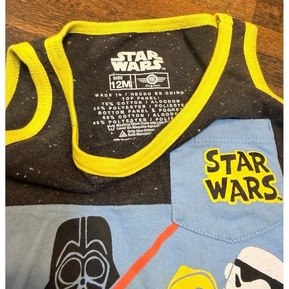 Star Wars toddler shirt lot size 12 months. Unisex